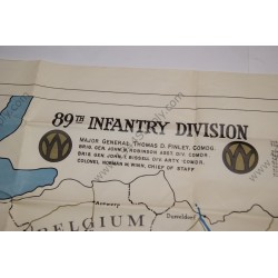89th Division ETO campaign map & unit history, ID-ed  - 2