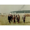 Trois photos originales du président Truman visitant les troupes de la 3e Armored Division en Allemagne