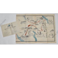29th Division campaign map, Germany & document  - 1