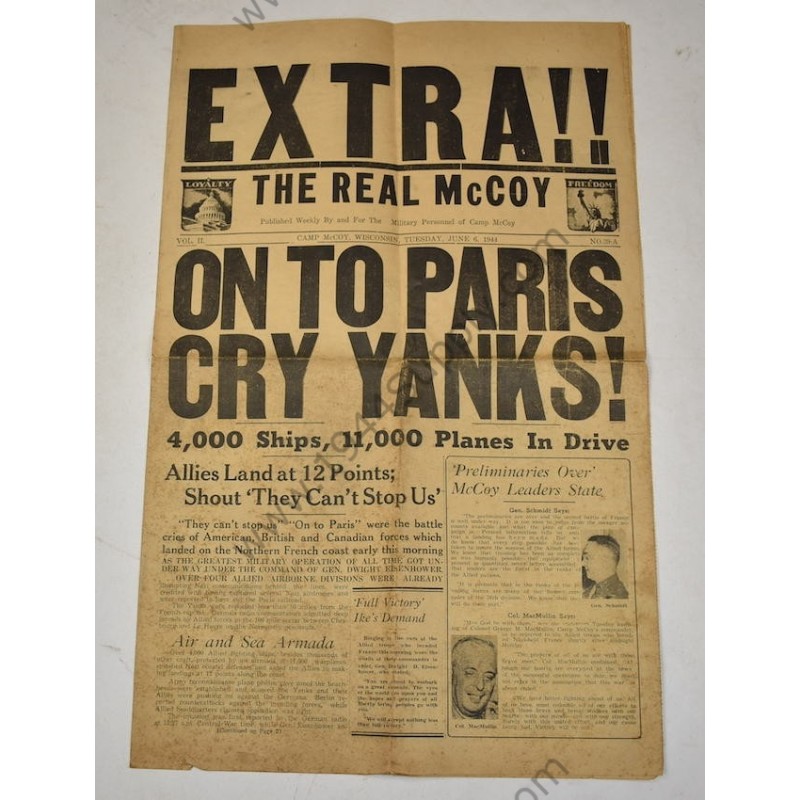 Newspaper of June 6, 1944