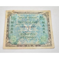 ½ Mark (50 Pfennig) occupation currency